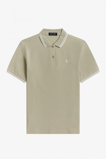 White Fred Perry G3600 Women's Polo Shirts | PH 1965SGLO